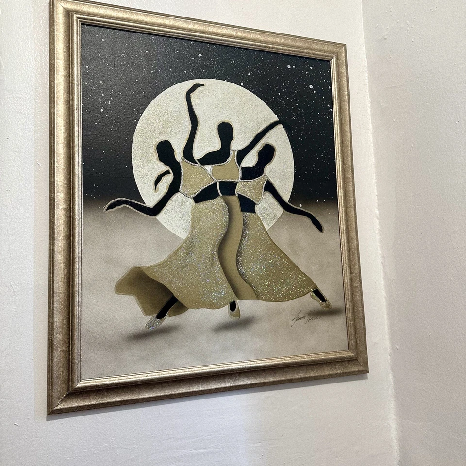 Aaron Hicks Enhanced Lithograph Art Print On Canvas Apprx 20” x 24” LOCAL PICKUP - Image 3 of 4