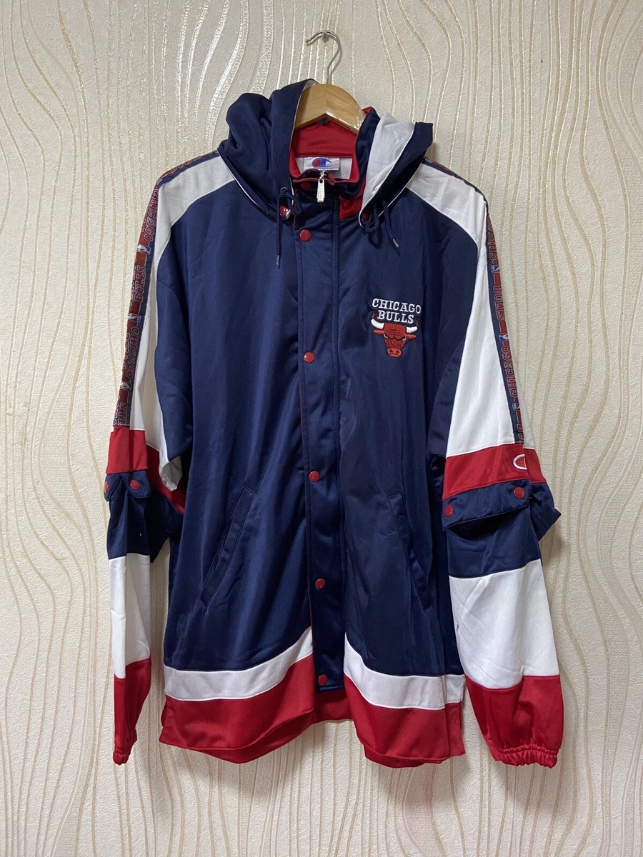 CHICAGO BULLS BASKETBALL WARM UP SHOOTING HOODED JACKET CHAMPION NBA XXL
