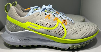 Nike React Pegasus Trail 4 - Size 10 - Cobblestone Volt | eBay