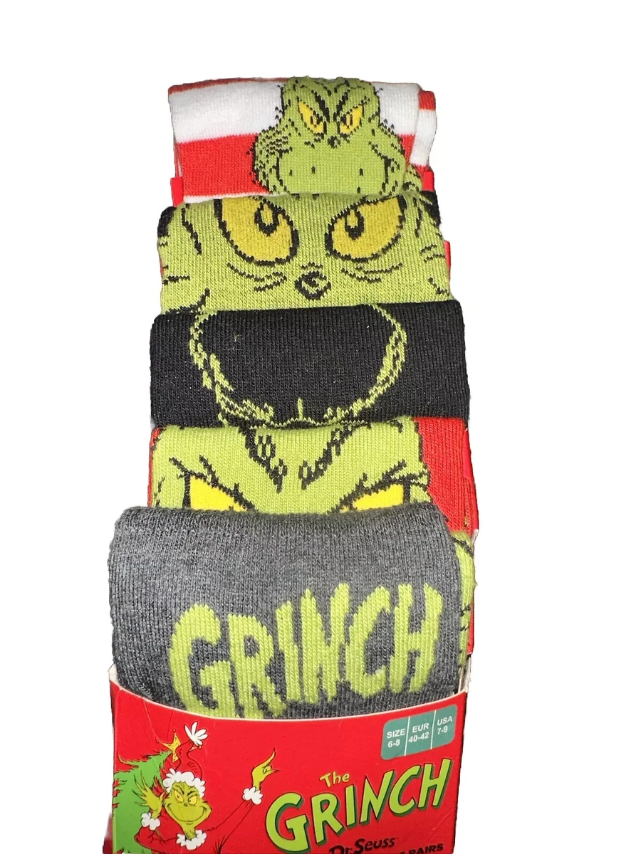 Paquete de 5 calcetines cortos informales para hombre Primark The Grinch ropa diaria calcetín regalo