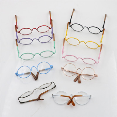 Round Frame Clear Lens Eyewear Glasses for 12'' Blythe Dolls Accessory J^>d