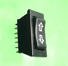 Interruptor elevador de vidrio universal para automóvil camión botón de puerta automotriz espejo de 5 pines negro