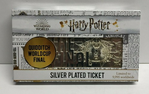 Harry Potter Silver Plated Limited Edition Quidditch World Cup Finals Ticket EBay