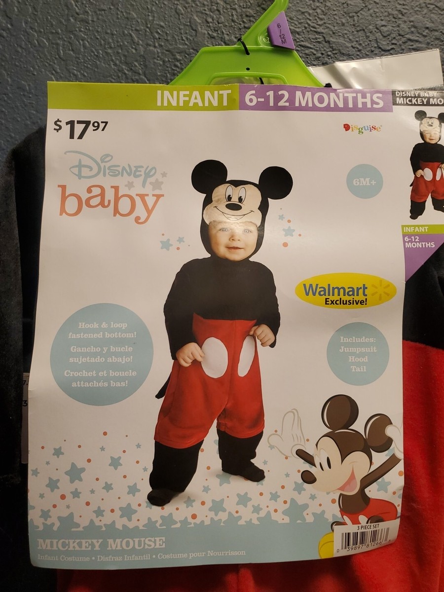 Disney Baby Mickey Mouse Halloween Costume Infant 6-12M New In Packaging