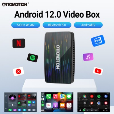 Ottocast AiBox Wireless CarPlay/Android Auto Multimedia Adapter YT Netflix IPTV