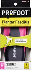 Profoot Orthotic Insoles for Plantar Fasciitis & Heel Pain, Women'S 6-10, 1 Pair