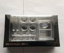 TARMAC WORKS 1/64 BBS LM FORGED MATT BLACK POLISH T64W-001-BR
