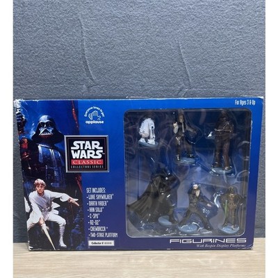 1997 Star Wars Applause Action Figures Luke Skywalker Darth Vader Han Solo R2-D2