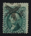 CKStamps: US Stamps Collection Scott#89 10c Washington Used Spot Thin