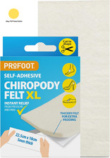 Chiropody Felt XL - Self-Adhesive Chiropody Padding for Foot Pain - Ins