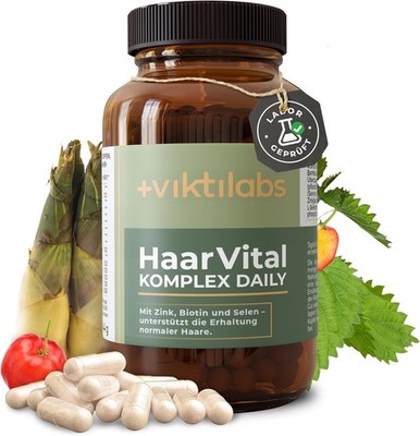 HaarVital Komplex Daily mit Biotin, Zink & Aminosäuren - hochdosiert - mit