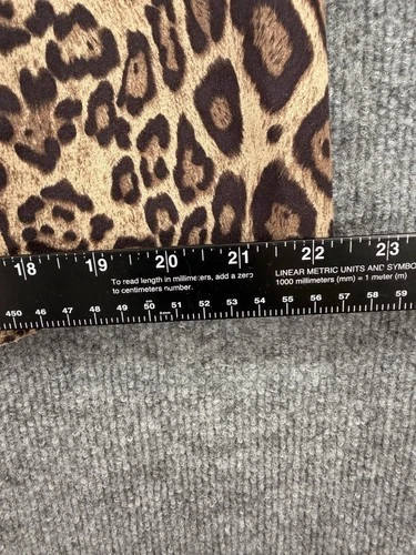 Chico's Leopard Print Fleece Zip Front Lined Vest Womens Size 2 Brown Black image 13
