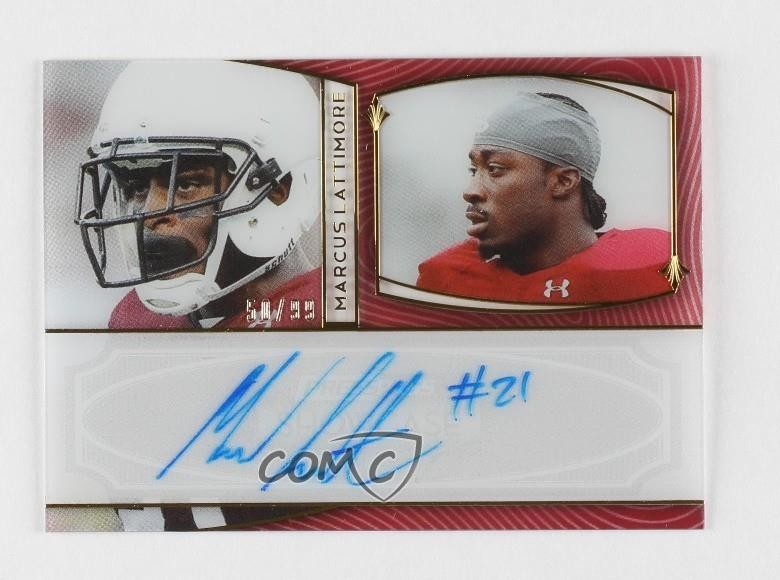Marcus Lattimore Press Pass Showcase #ML Autograph-Gold