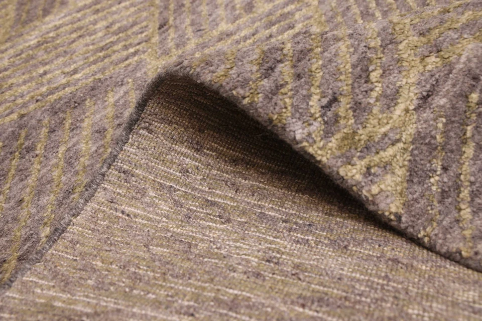 Alfombra oriental tradicional telar a mano alfombra de lana/seda de 5'11" x 8'11" Foto 4 de 4