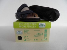 finn comfort damenpantoletten gr. 38 ungetragen blau nubuk klett melrose