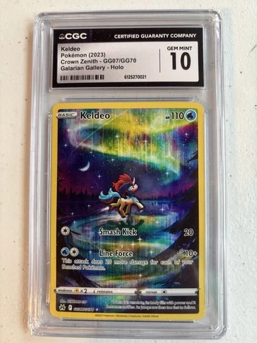 Keldeo GG07/GG70 Crown Zenith Galarian Gallery Full Art CGC 10 Gem Mint Pokemon