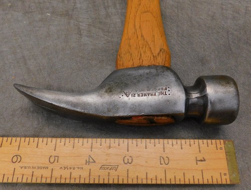 Hart "The Framer" Smooth Face Hammer Decking / Trim / Framing Vintage Tool
