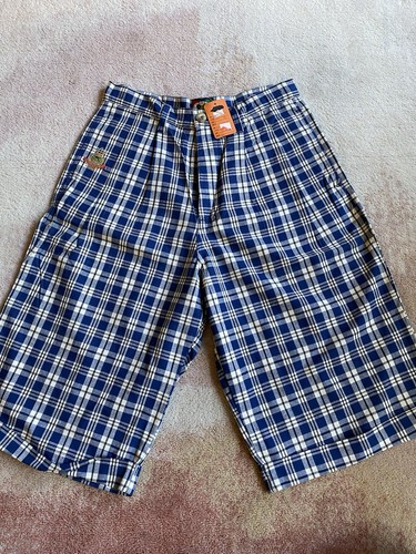Rare Deadstock Vintage 90s Cross Colours Hip Hop Plaid Shorts
