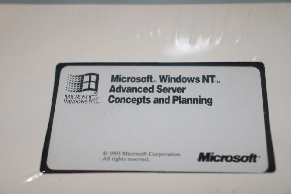 RARE Microsoft Windows NT Advanced Server Concept & Planning VHS TAPE "SEALED" - Image 2 of 4