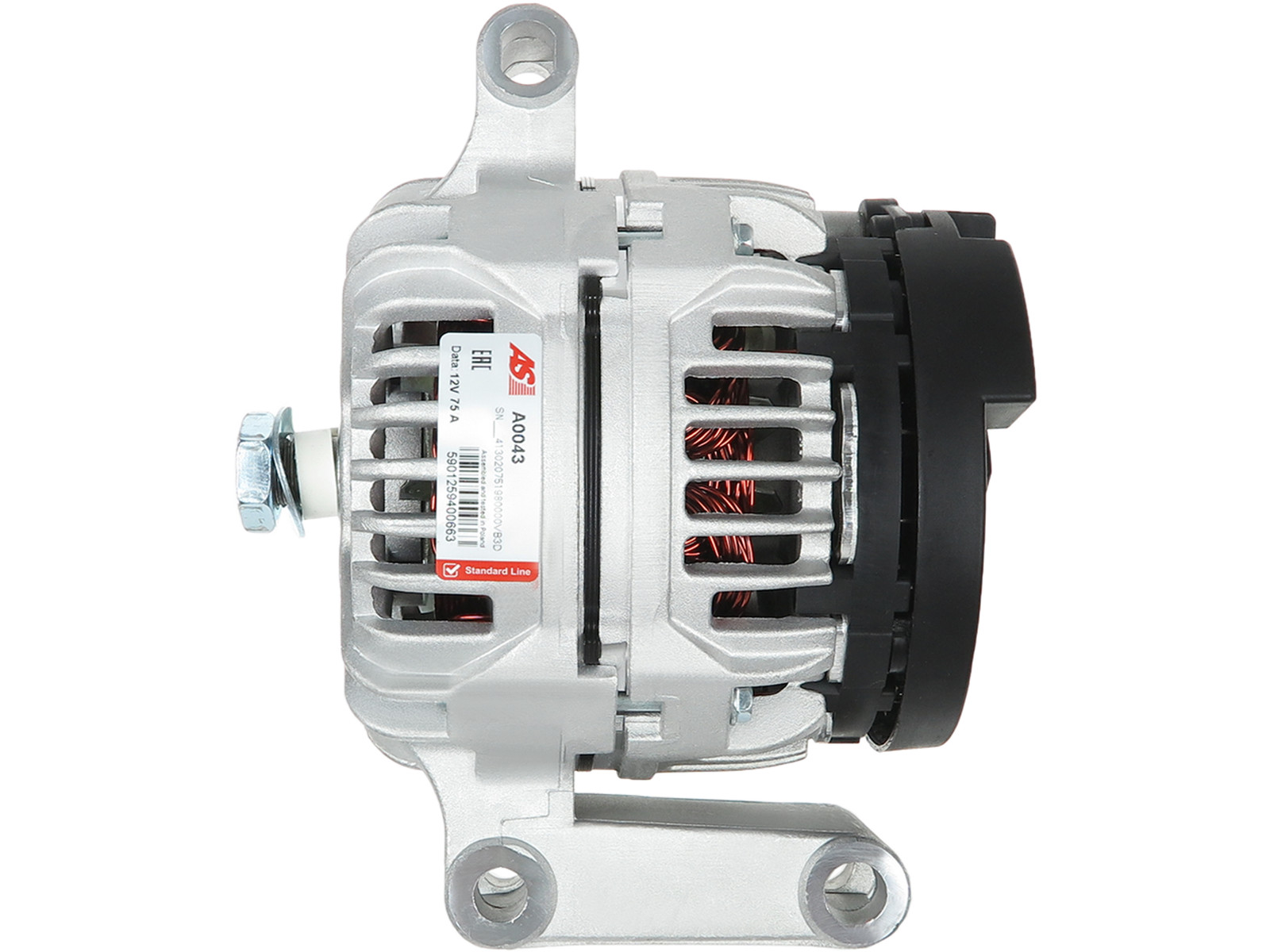 Brand New Alternator 12V 75A for FORD TRANSIT A A 2000-2006 DI OE 0124315019