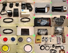 Lot of Vintage Camera Equipment and Accessories. Nice Items.