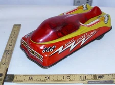COURTLAND SPACE ROCKET PATROL CAR TIN TOY 1953