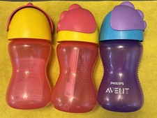 Philips Avent Straw Cup 300ml for Kids Ideal for 12months 3 Pieces