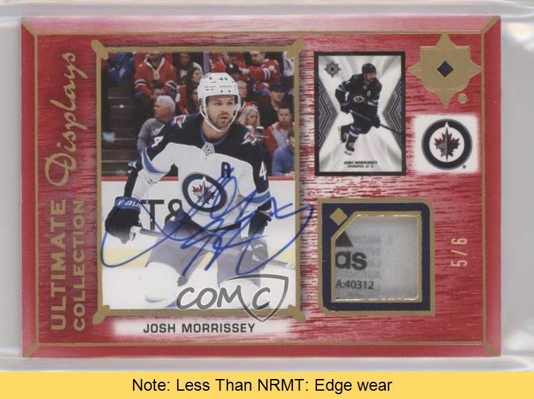 2022 Upper Deck Ultimate Collection Tag 5/6 Josh Morrissey Patch Auto READ 0c3