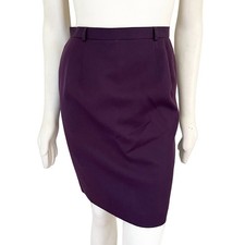 Vintage 90s TALBOTS 100 Wool Pencil Skirt in Merlot Plum WOMEN'S 6 PETITE