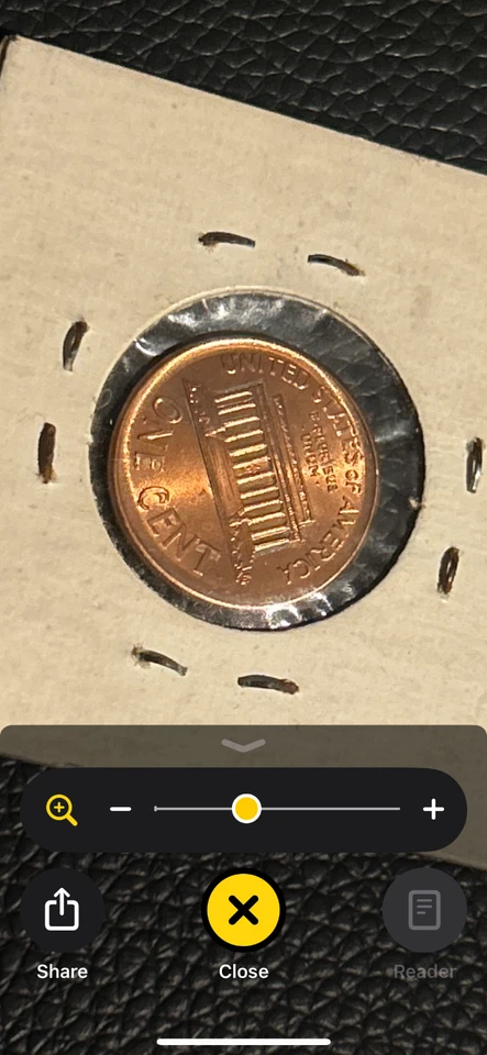 1999 unc, broad struck no mint mark, br - Image 2 of 3