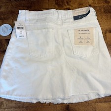 Girls 14 White Denim Skirt DL Ultimate NWT