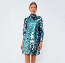 Tuckernuck Midnight Rituals Sequin Mod Ellie Mini Dress size M Medium NWT Shift