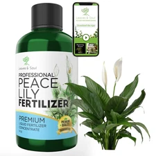 Professional Liquid Peace Lily Plant Fertilizer | 3-1-2 Concentrate for Plants