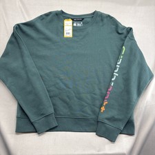 Carhartt Women s Sweatshirt Loose Fit Frosted Balsam Green - Size Large L 12-14
