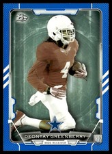 2015 Bowman Rookies Blue Deontay Greenberry Rookie 369/499 Dallas Cowboys #56