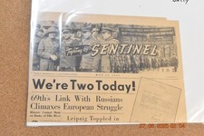 WW2 US Army Newspaper The Fighting 69th Sentinel