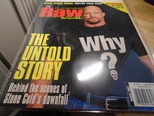 WWF RAW Magazine August 2002 Stone Cold Cover ( WWE Wrestling Poster ) Trish HOT