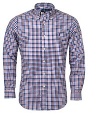 Polo Ralph Lauren Men's Classic Fit Poplin Shirt Blue/Red S