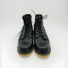 Red Wing Boots 8130 Classic Moc Leather Black Made in USA Men Size 8E