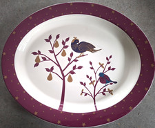 Mason Cash ,Partridge In A Pear Tree (Lakeland) Large  oval  ChristmasPlatter.