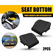 For 2013-2018 Dodge Ram 1500/2500/3500 Laramie Bottom Leather Seat Cover Black D