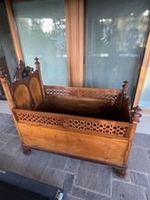 Culla Antica In Radica Letto Bimbo