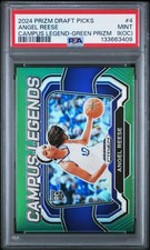 2024 PANINI PRIZM DRAFT PICKS CAMPUS LEGENDS GREEN PRIZM #4 ANGEL REESE PSA 9 OC