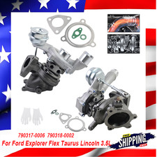 New Pair Turbo Turbocharger Set For Lincoln Mks Mkt Ford Taurus 3.5 L 2010-2019