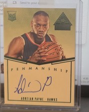 2014-15 Panini Paramount Penmanship Rookies Green 4/5 Adreian Payne Auto RC 