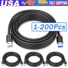 USB 3.0 A Male to A Male Cable Data Transfer Super Speed Power Charger Metal Lot