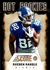 2012 Score - Hot Rookies Rueben Randle #20 (RC).