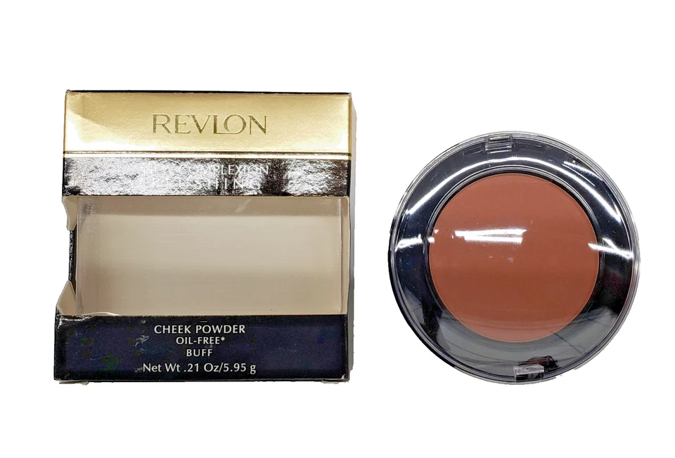 NEW Revlon New Complexion BLUSHING Cheek Powder Oil Free- 06 BUFF - Image 2 of 2