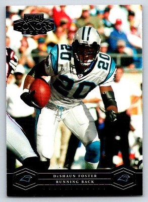 2004 Playoff Honors 14 DeShaun Foster    Carolina Panthers Football Card