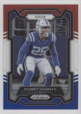 2023 Panini Prizm Red White & Blue Prizm Rodney Thomas II #130 00em